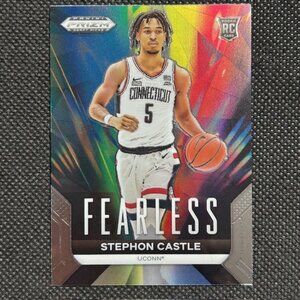 STEPHON CASTLE ROOKIE CARD 2024 Prizm Draft Picks FEARLESS RC Spurs ROY